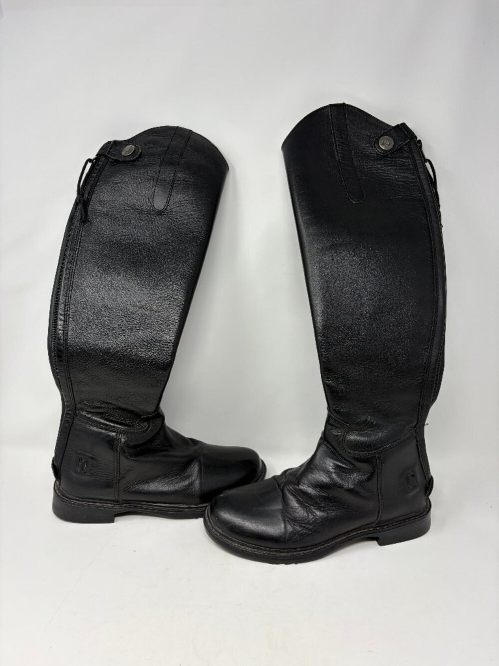 TuffRider kids dress boots 4 black leather riding equestrian